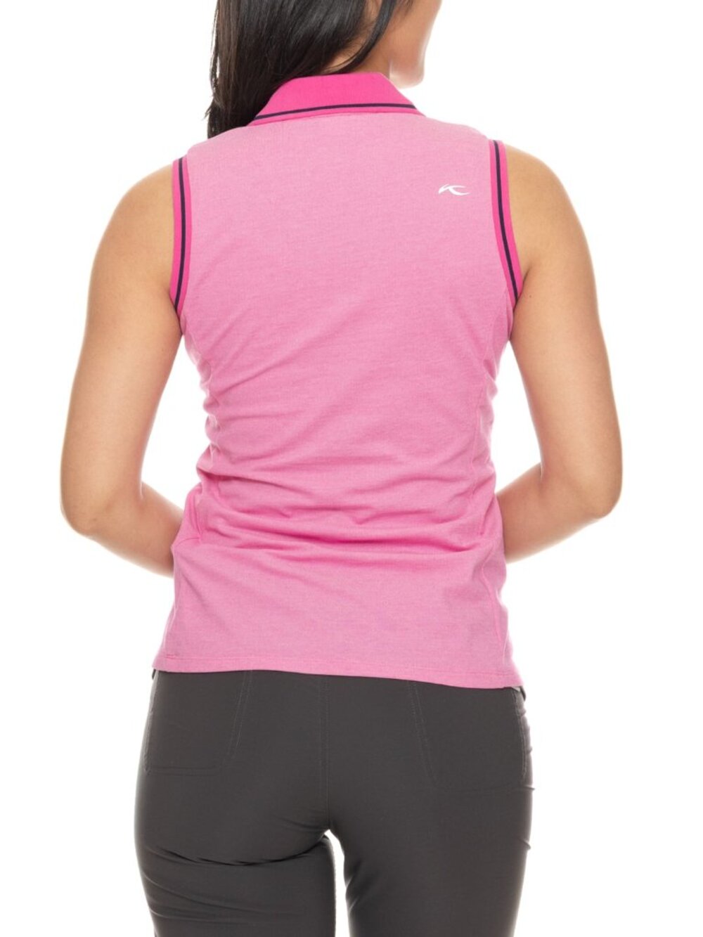KJUS Womens Pink Sleeveless Collared Tank